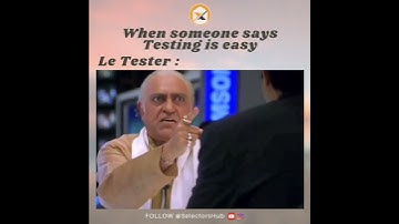 Le Tester 🥴#selectorshub#testingtutorials #officememe #funnymeme #amreshpuri #bollywood