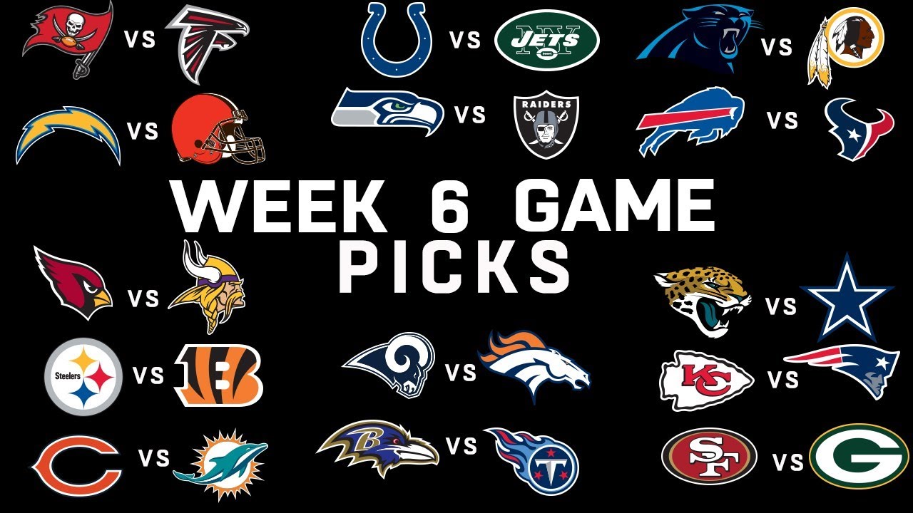 Week 6 NFL Game Picks