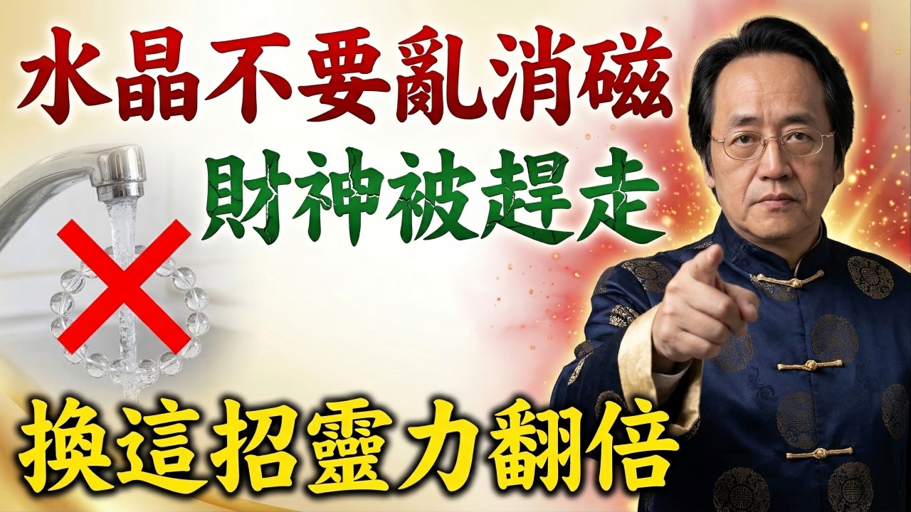 倪海廈：水晶消磁用錯水？這是在「淹死」你的財運！換上「這一招」，讓水晶靈力瞬間翻倍，暗中發大財！#倪海廈 #倪海厦 #易经 #斷捨離 #風水 #易經智慧 #財運 #轉運