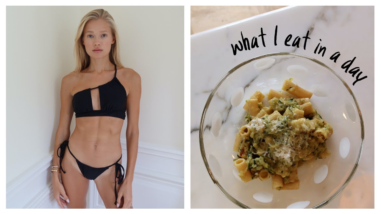 WHAT I EAT IN A DAY* Victoria's Secret Model + super realistic