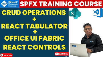 CRUD Operations + React Tabulator + Office UI Fabric React Controls