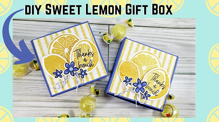 A Adorable Sweet Lemon DIY Gift Box Tutorial ( a g...