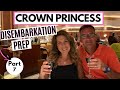 Crown Princess DISEMBARKATION PREP, Cruising Ducks, and last day at sea