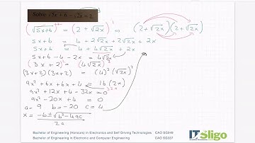Surds Example 5 Leaving Cert Higher Level Maths