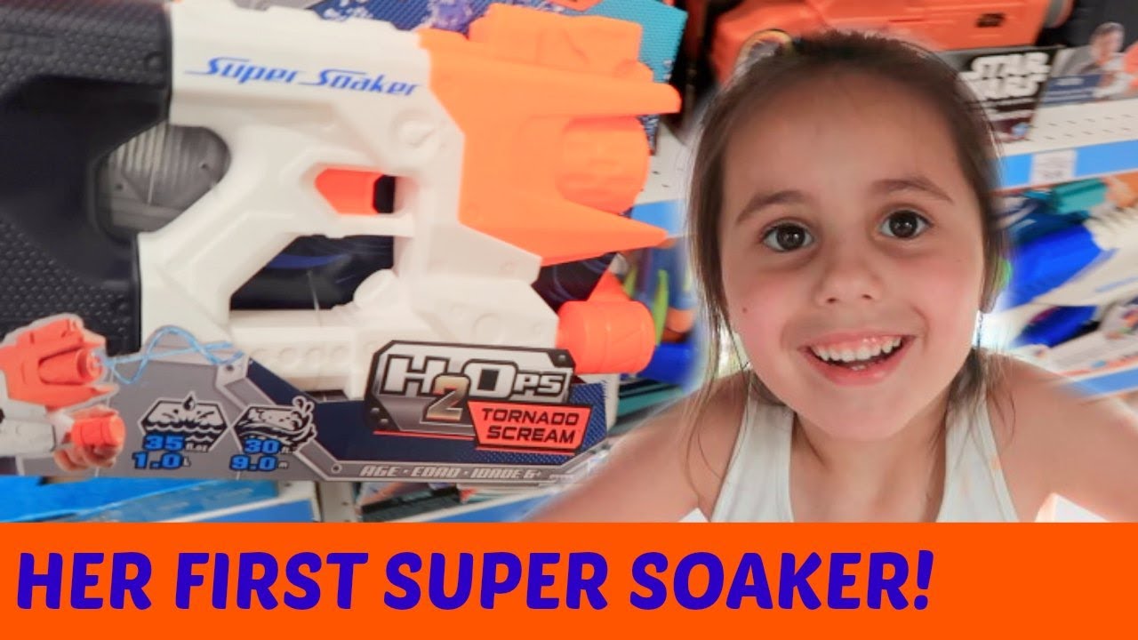 Her First Super Soaker! | ThePlusSideOfThings - YouTube