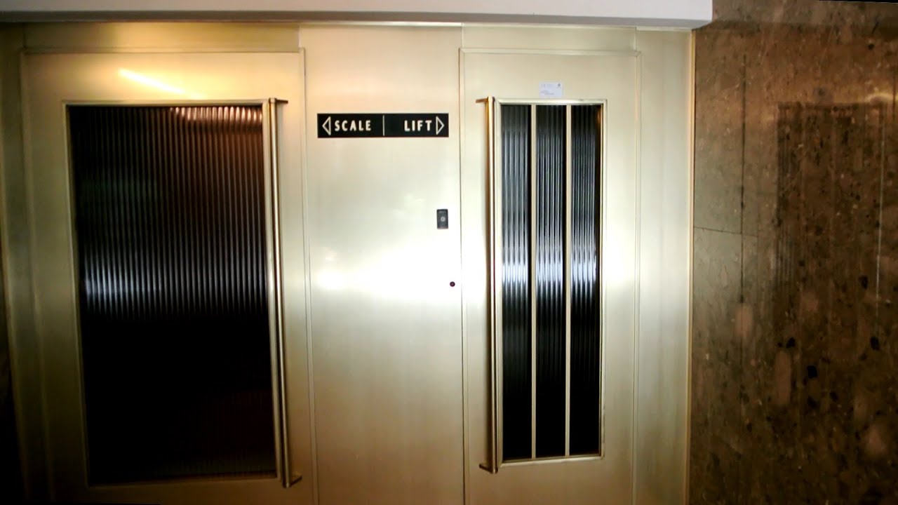 Beautiful vintage Schlieren elevators @ Riva Antonio Caccia 1, Lugano, Switzerland