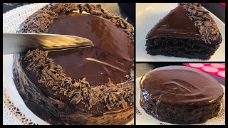 LOCKDOWN NO OVEN CAKE - 6 Minutes( 6 Ingredients)- RICH Moist Chocolate Cake NO EGGS NO MILK NO OVEN