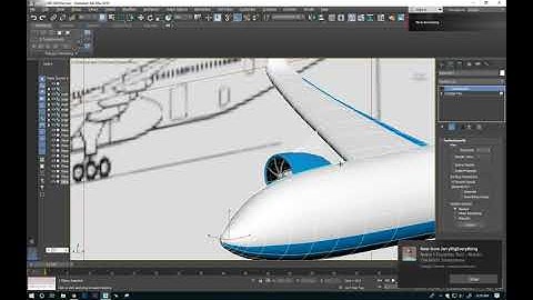 Modeling airplane in 3Ds max Tutorial part 3