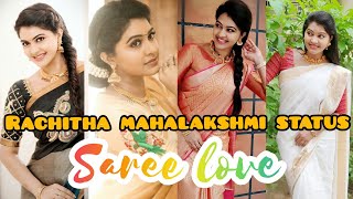 Rachitha Mahalakshmi Whatsapp Status Saree Love Saravanan Meenatchi Rachitha
