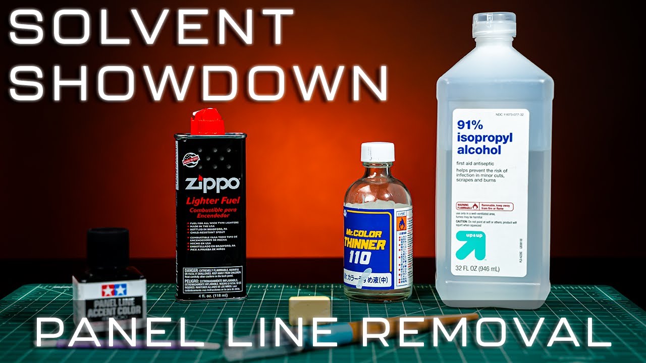 Finding the Best Way to Remove Panel Liner - Solvent Showdown! 
