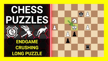 Chess Puzzles to Practice. Themes: Endgame, Crushing, Long puzzle. Learn Chess