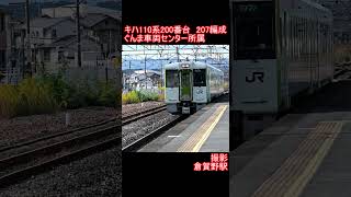 【JR東日本】キハ110系200番台207編成　倉賀野駅到着