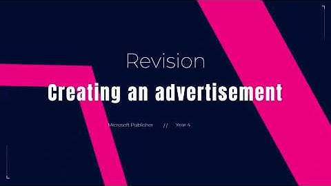 Simple Advertisement using Microsoft Publisher