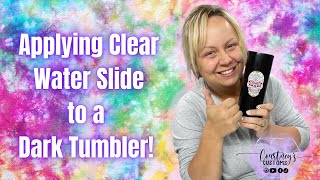 DID YOU KNOW you can add CLEAR WATER SLIDE to a DARK TUMBLER?! | Super Fun and Easy Water Slide HACK