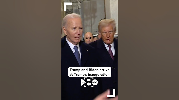President-elect Donald Trump and President Biden arrive at Trump’s inauguration