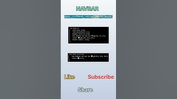 Navbar #shortsvideo #short #webdevelopment #tech