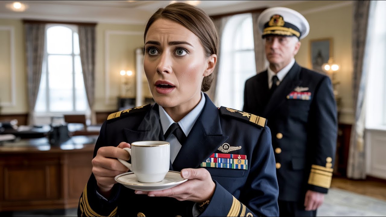 Stava servendo il caffè quando l’ammiraglio disse il suo nome… e la stanza divenne silenziosa