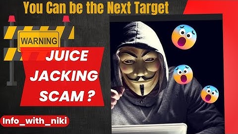Juice Jacking Scam ❌.Don