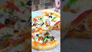 Quick and Easy Chicken Pizza with Chicken Topping Recipe cookwithroomi recipe short shots
