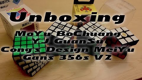 Unboxing from SpeedCube.com.au BoChuang, Gans 356, MeiYu, GuanSu
