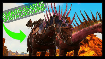 AMARGASAURUS SPAWN LOCATIONS on LOST ISLAND