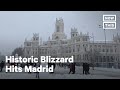 Madrid Hit with Historic Blizzard