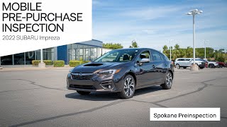2022 Subaru Impreza pre-purchase inspection