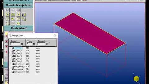 NUMECA Fine/Marine; HEXPRESS - Manipulation of geometry after domain creation