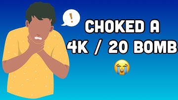I CHOKED a 4k Damage / 20 Bomb 😭 #apexlegends