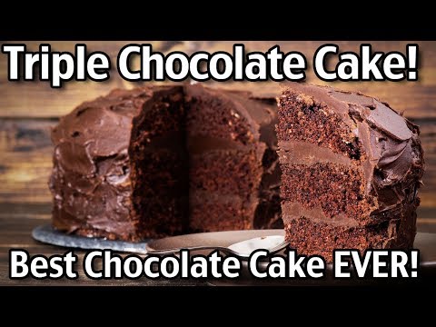 Making Triple Chocolate Cake- Let's Celebrate Mike's Birthday!!