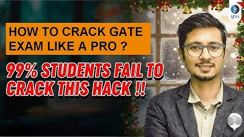How to crack GATE exam like a pro ?