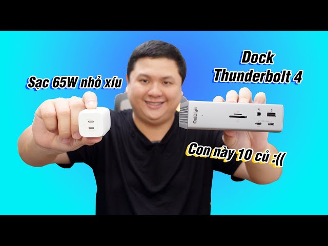 2 phụ kiện MacBook mình mới mua: dock Thunderbolt 10 triệu và sạc Belkin 65W nhỏ xíu