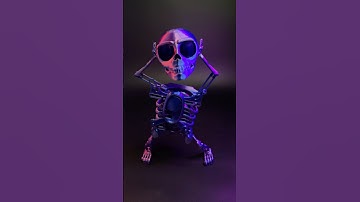 3D PRINTED WIND-UP DANCING SKELETON💀👾