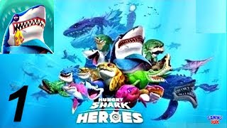 HUNGRY SHARK HEROES | Walkthrough Gameplay Part 1 | New Shark Unlocked | Android Gameplay FHD screenshot 2