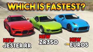 GTA 5 ONLINE : JESTER RR VS EUROS VS ZR350 (WHICH IS BEST FASTEST?)