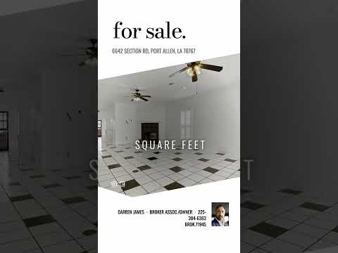 6642 Section Rd, Port Allen, LA home video tour