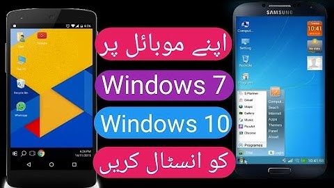How to install Windows 7 & 10 on Android Phone100% Working with proof,2017 Urdu/Hindi