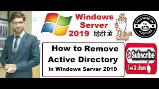 How to remove active directory in windows server 2019, video no. 9