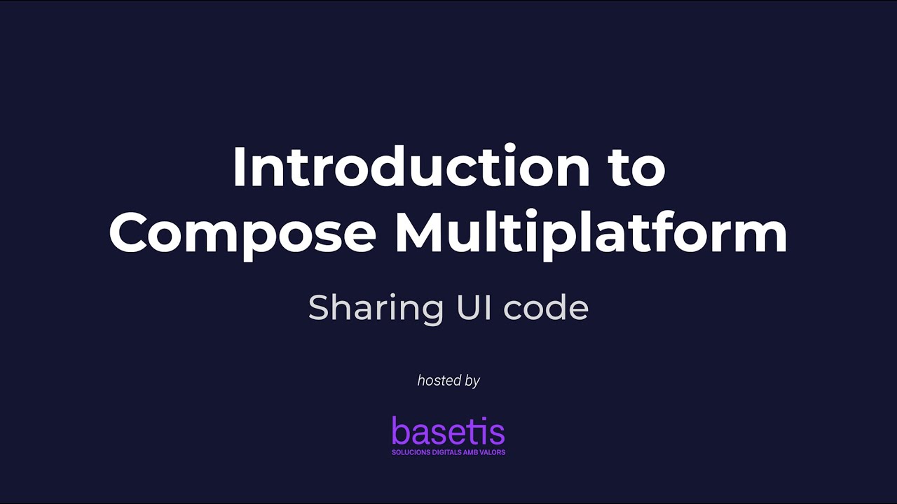 Introduction to Compose Multiplatform - Sharing UI code | hosted by ...