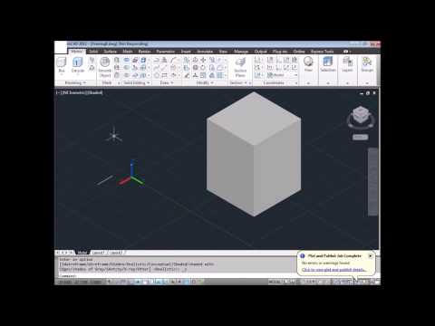 AutoCAD Tutorial How To Make 3D Box