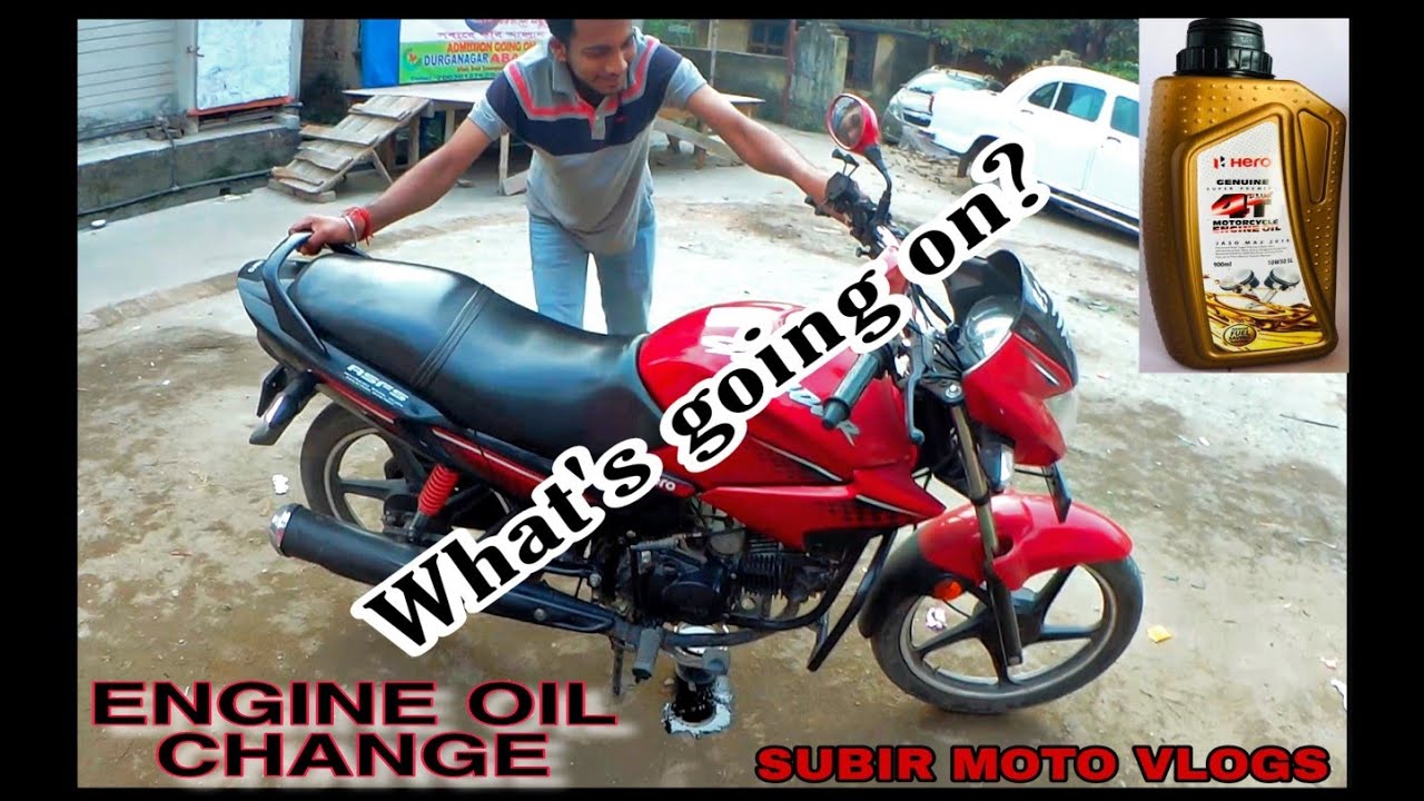 How to Change the Engine Oil in Hero Glamour Best Engine oil For