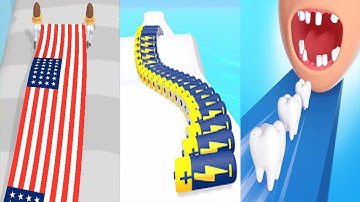 Flag Painters VS Battery Run VS Smile Rush Android iOS Gameplay Ep 2