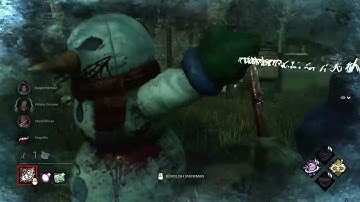 Killer gives survivors highfives as a snowman lol - DBD Bone Chill Event 2022