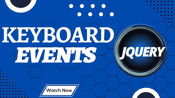 Keyboard events of J query  in Urdu/Hindi | Web Coding With Bilal