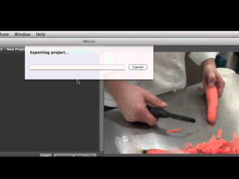 Tutorial 3 iMovie 11 Exporting Project to Desktop as Quicktime file