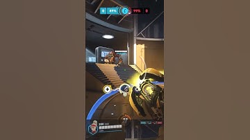 Barely Saving and Winning the Point in Overtime! 😁 #shorts #overwatch #mercy #overwatch2