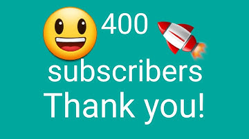 Mohab khtab - 400 subscribers!!!