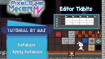 Editor Tidbits - Database - Pixel Game Maker MV