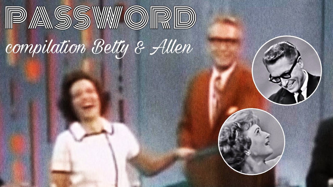 Funny moments Betty White & Allen Ludden Password 19631967