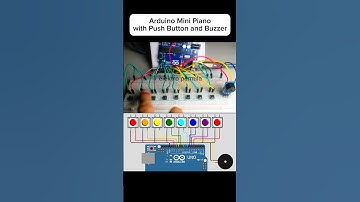 Mini Piano Arduino dengan Push Button dan Buzzer #arduinoproject